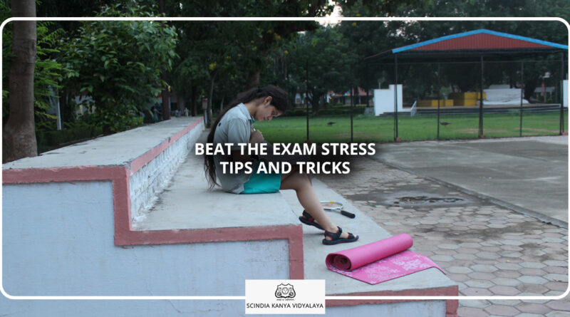 A student sitting preparing for exams